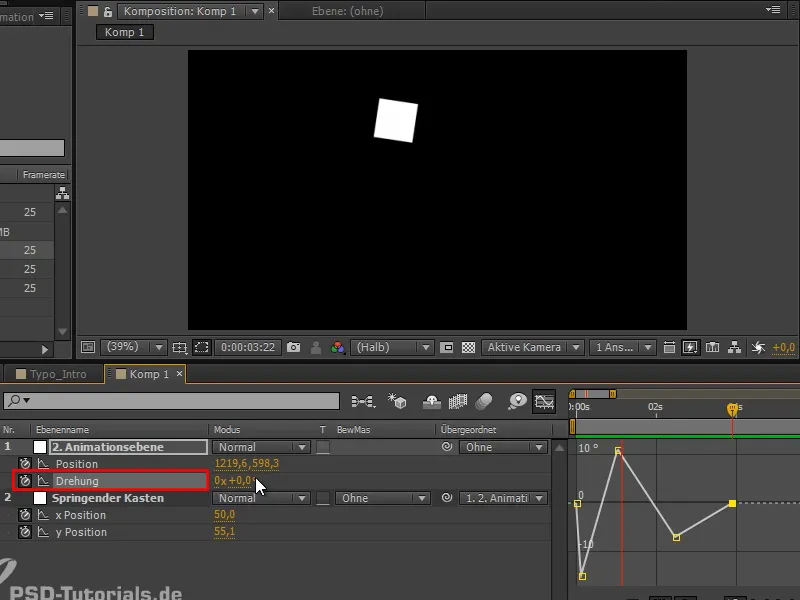 Animación simplificada: bola basculante - superposición de animaciones