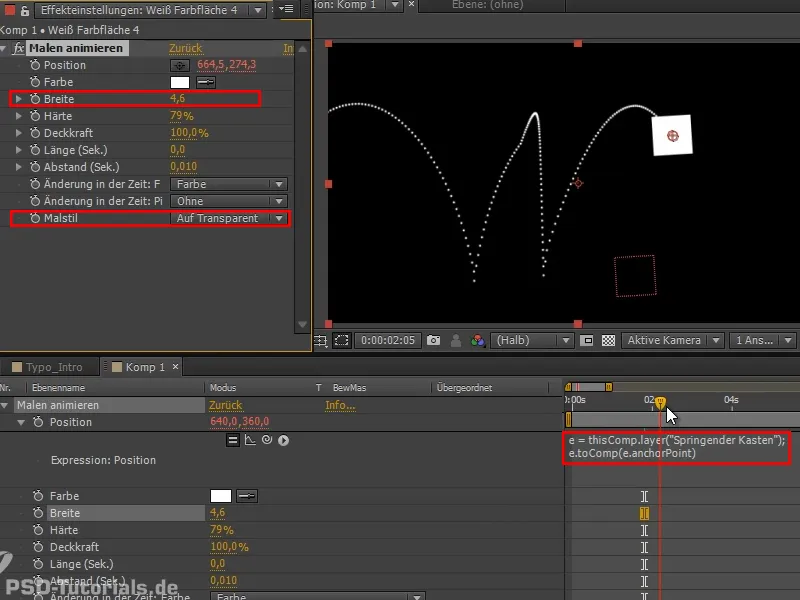 Animación simplificada: bola basculante - superposición de animaciones