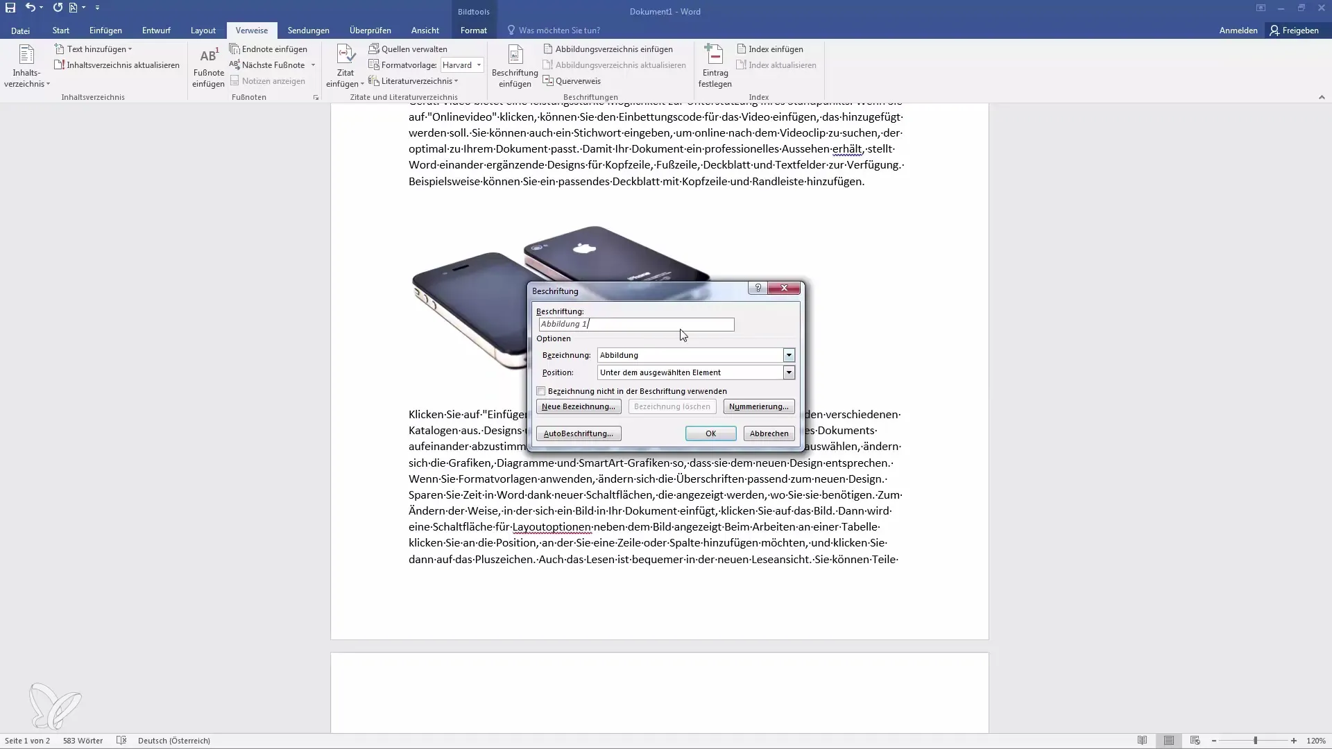 Manejo profesional de etiquetas y listas de figuras en Word