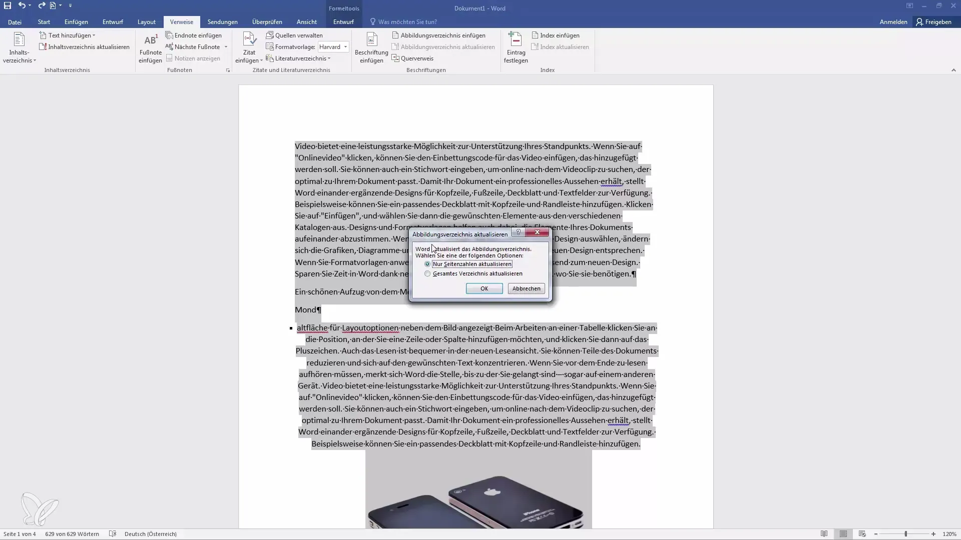 Manejo profesional de etiquetas y listas de ilustraciones en Word