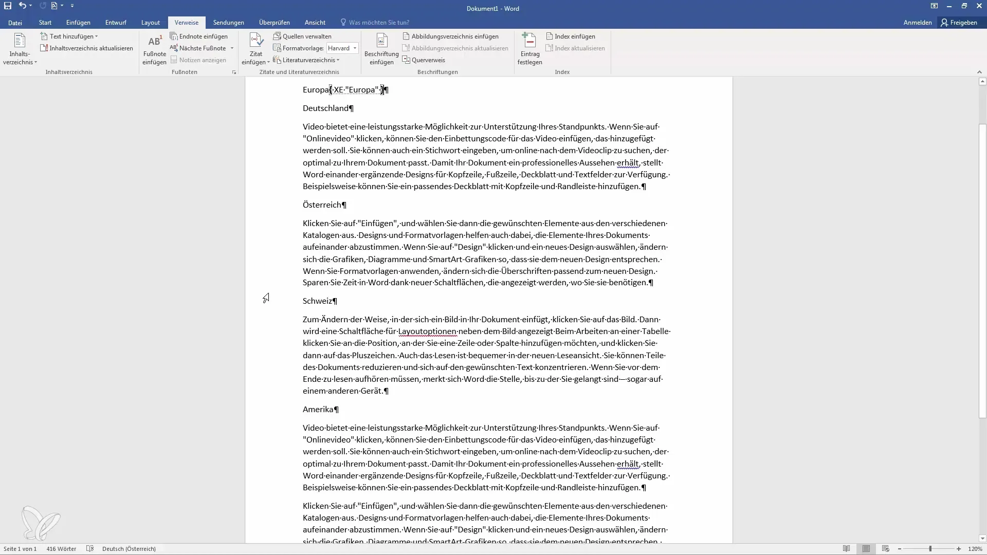 Indeksa izveide programmā Word - soli pa solim līdz ideālajam katalogam