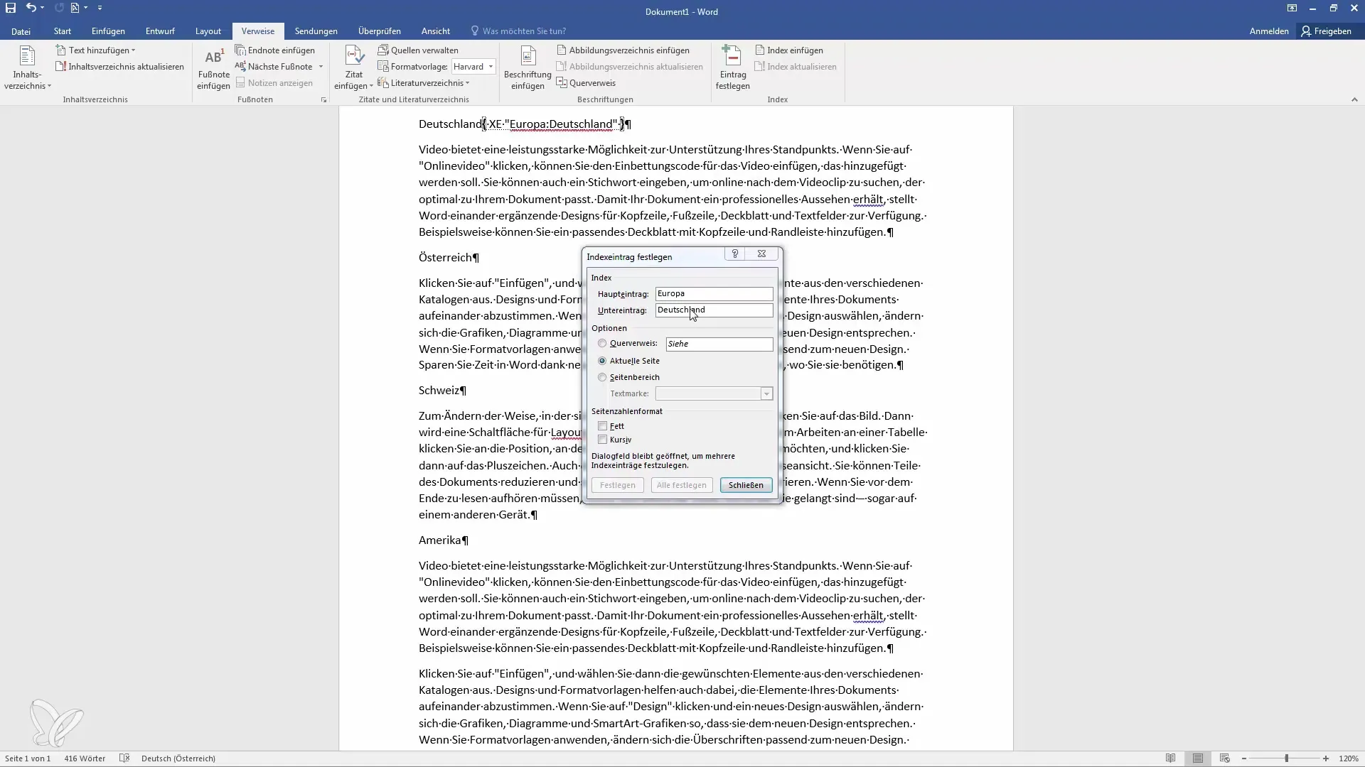 Indeksa izveide programmā Word - soli pa solim līdz ideālajam katalogam