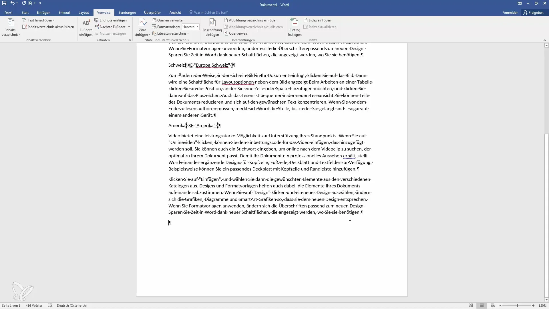Indeksa izveide programmā Word - soli pa solim līdz ideālajam katalogam