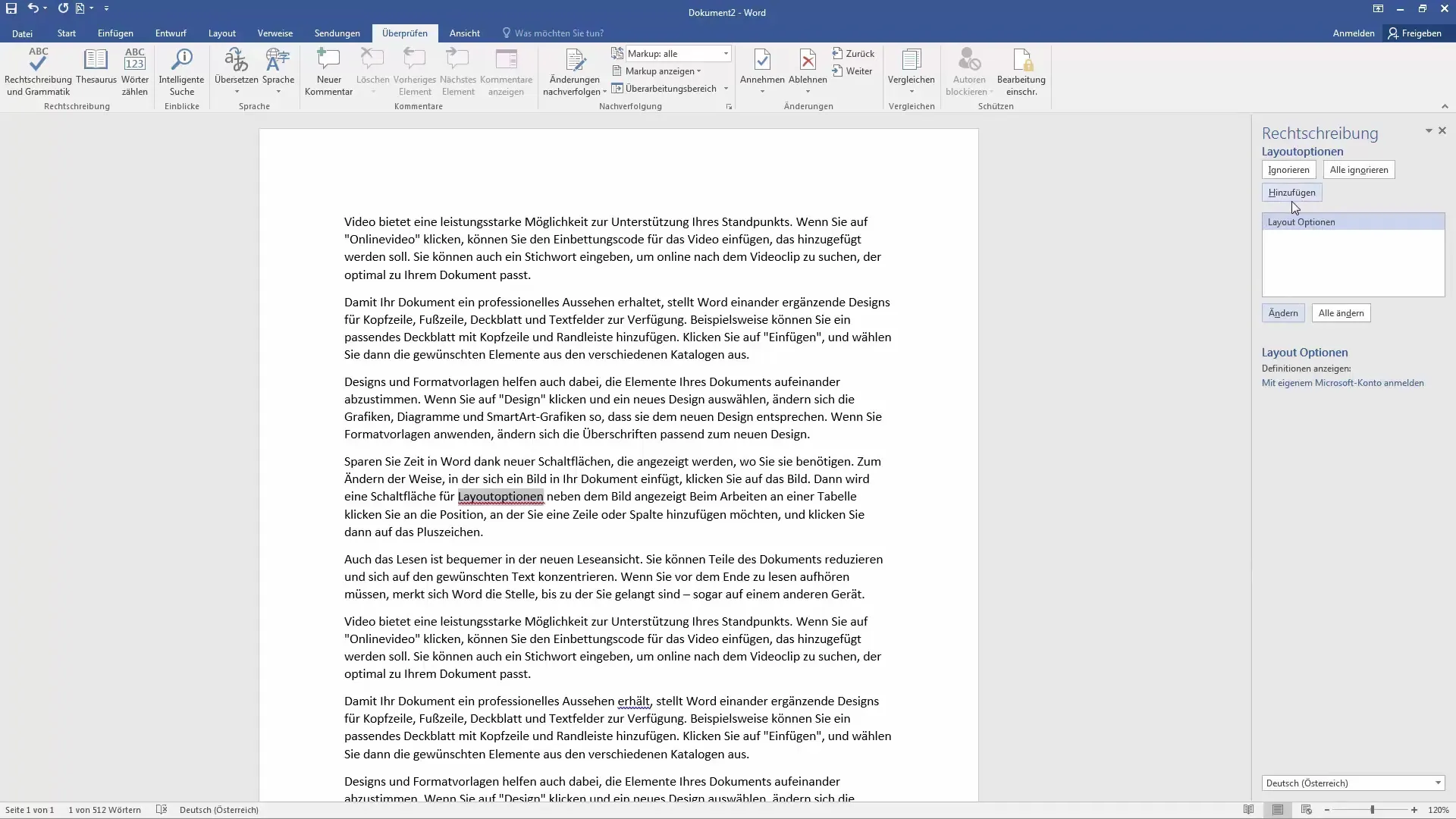 Stavekontrol i Word - Optimering via ordbogen