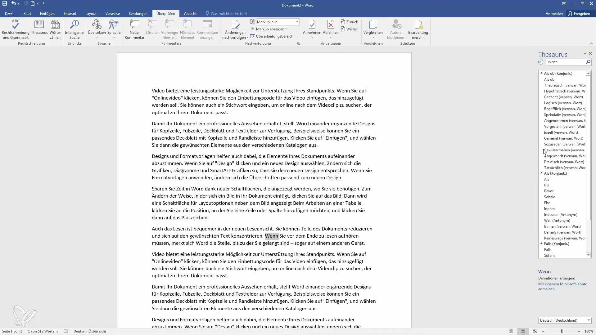 Thesaurus in Word - Effectively Using Synonyms