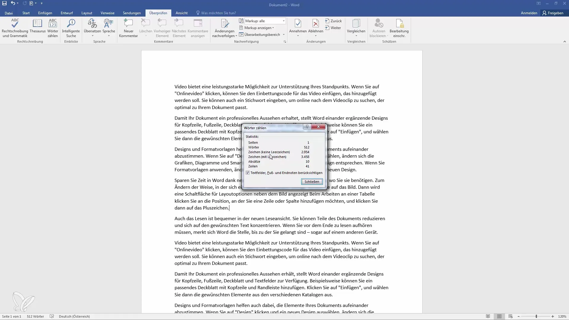 Numărarea cuvintelor în Word: Cum să numeri cuvintele eficient