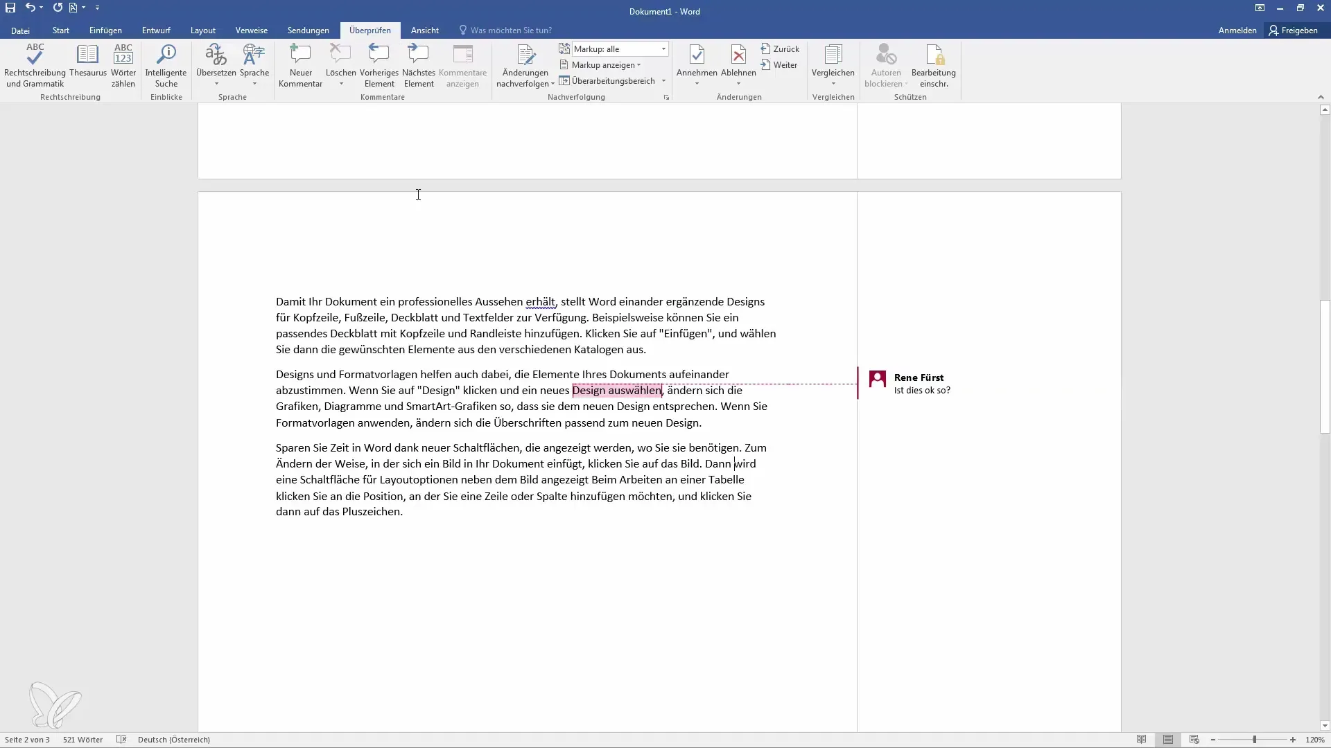 Besser Kommentieren in Word – So geht's richtig
