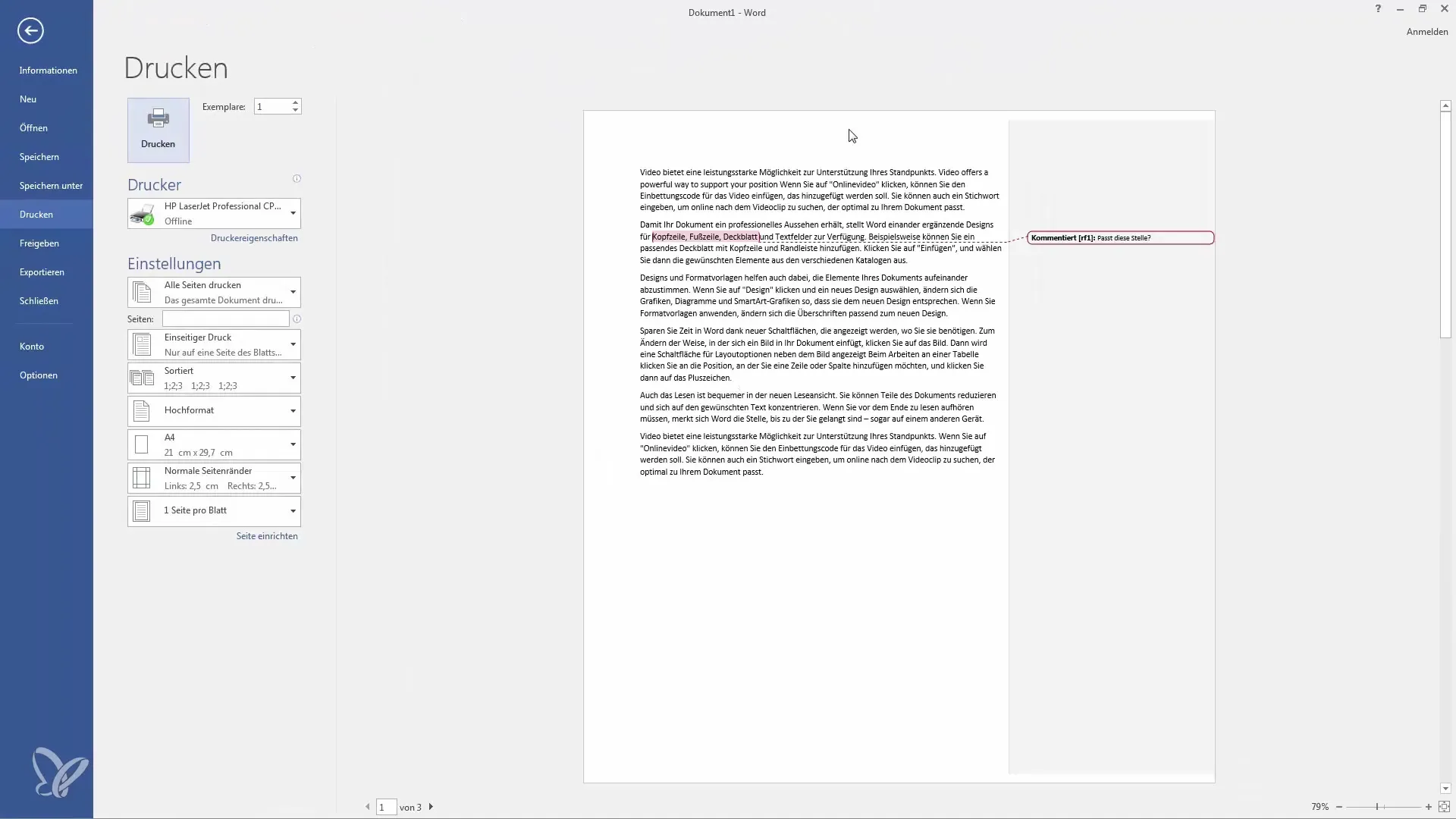 Besser Kommentieren in Word – So geht's richtig