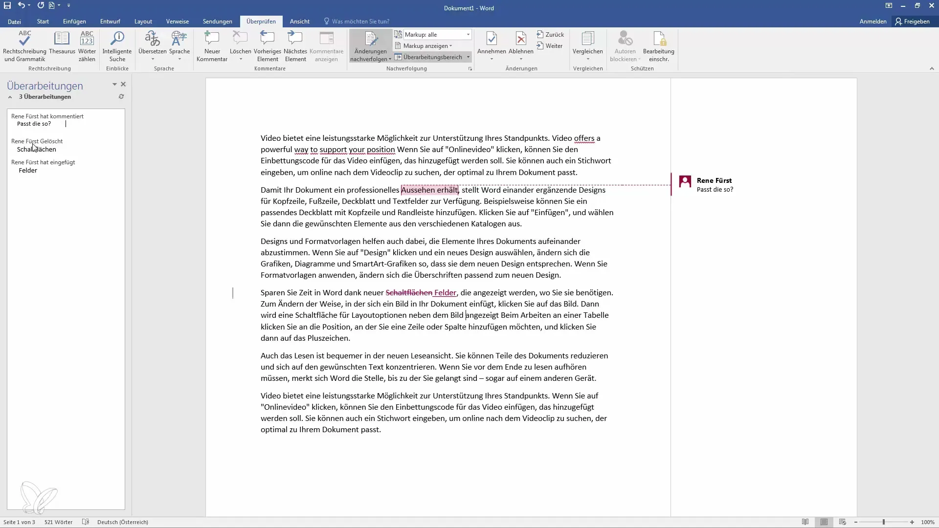 Seguimiento y cambios en Word para una colaboración eficiente