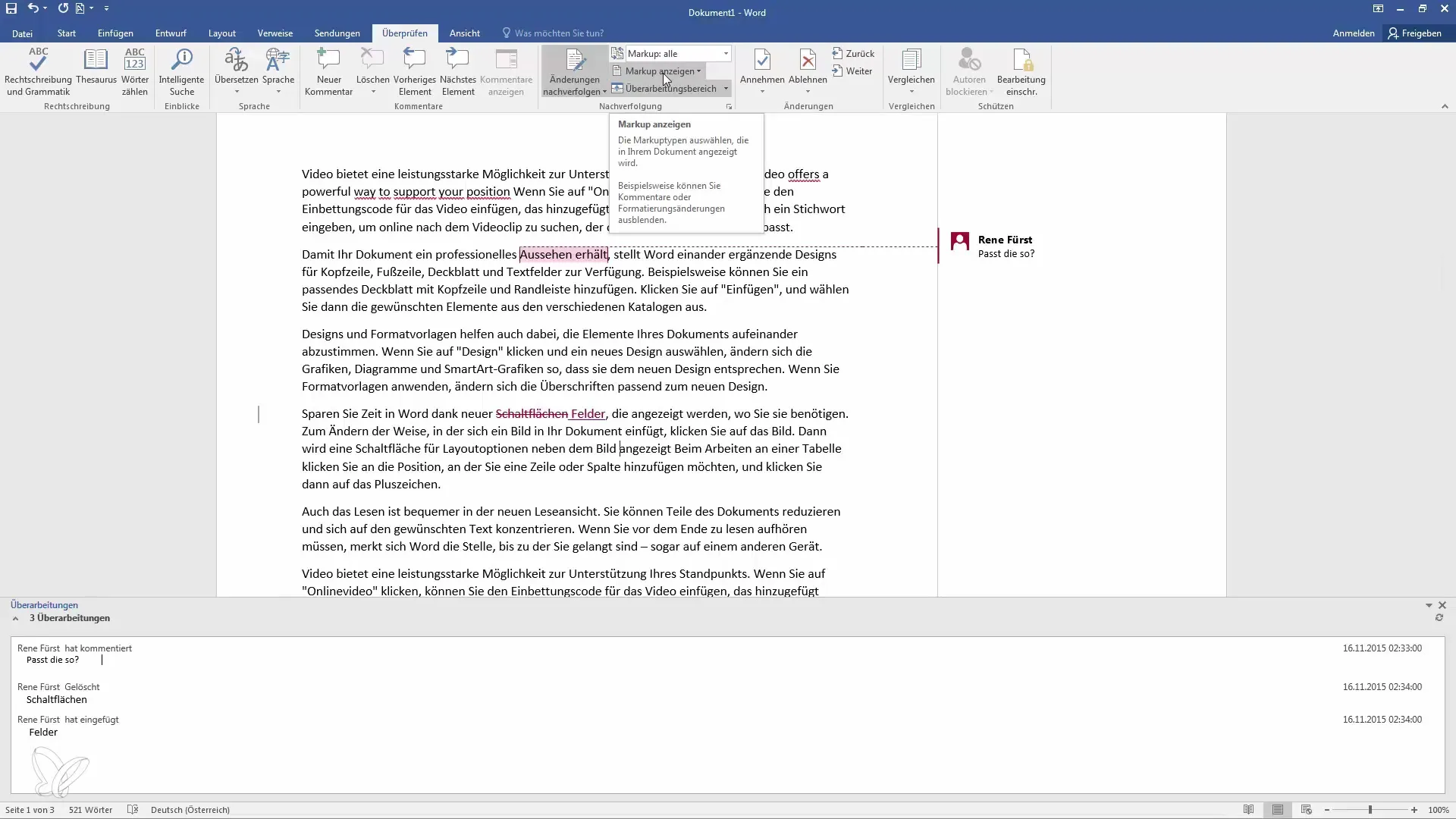 Seguimiento y cambios en Word para una colaboración eficiente