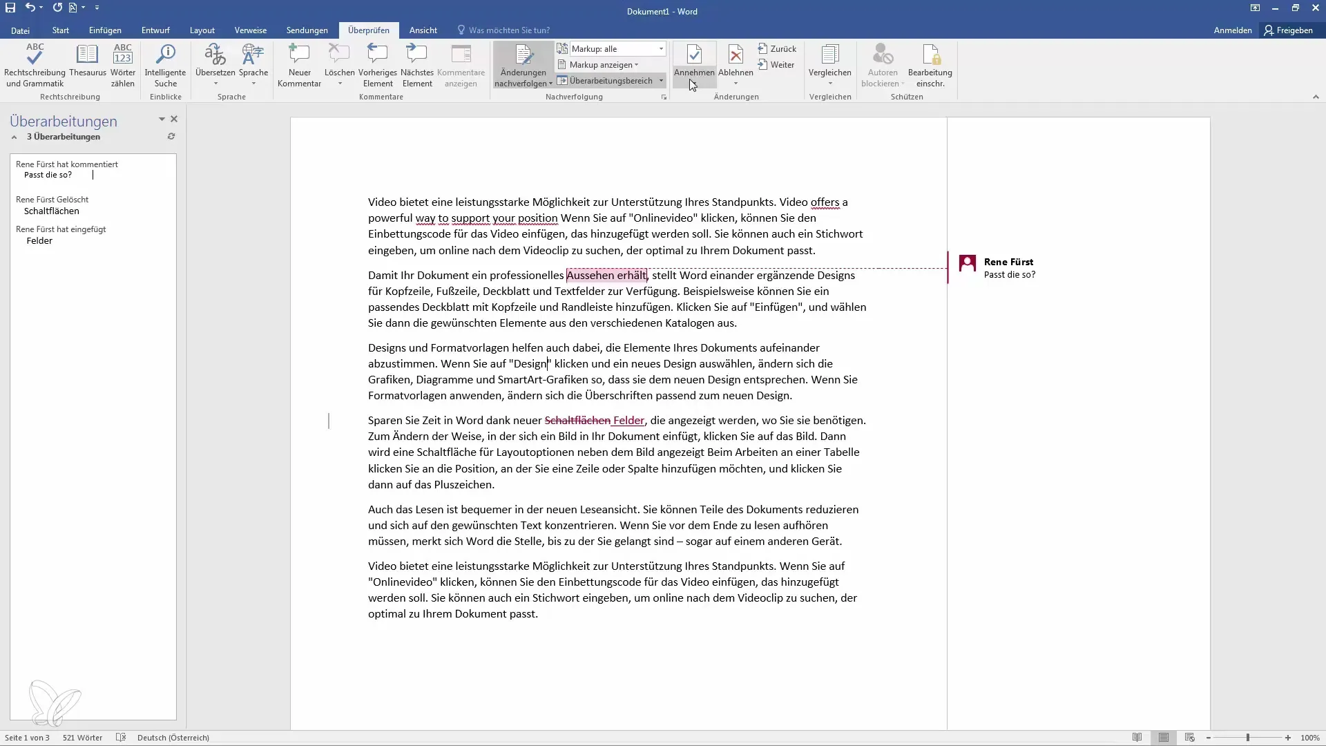 Seguimiento y cambios en Word para una colaboración eficiente
