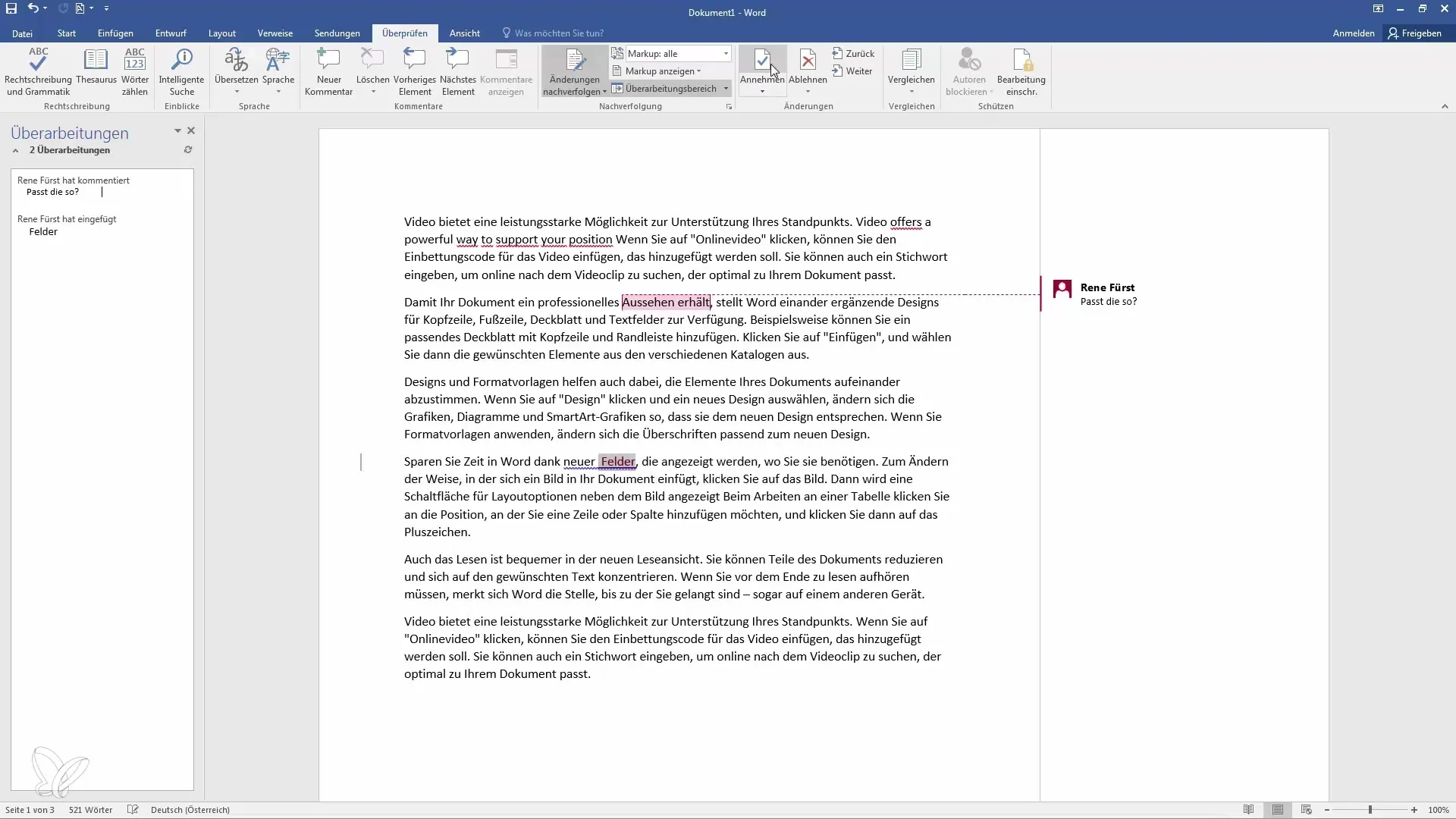 Seguimiento y cambios en Word para una colaboración eficiente