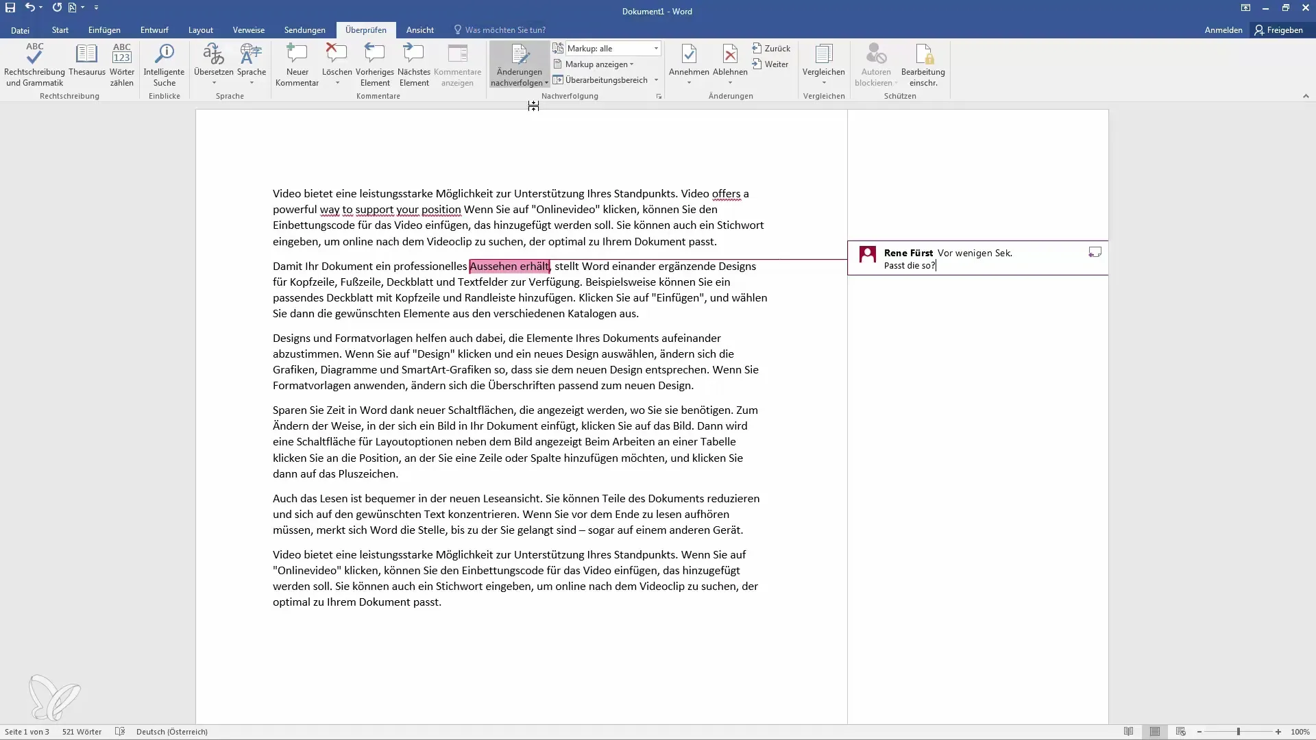 Seguimientos y cambios en Word para una colaboración eficiente