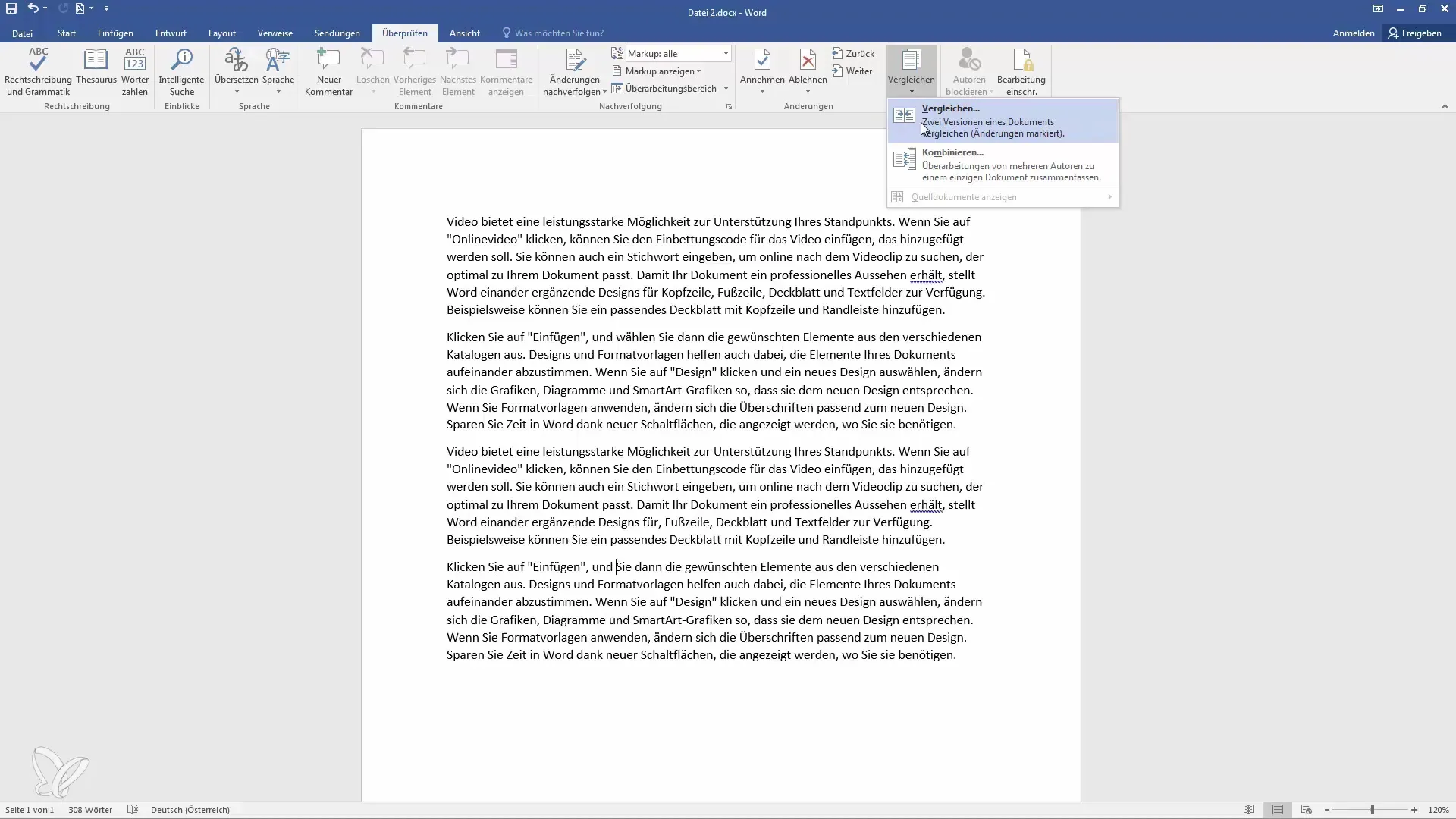 Dokumente in Word vergleichen – Schritt-für-Schritt Anleitung