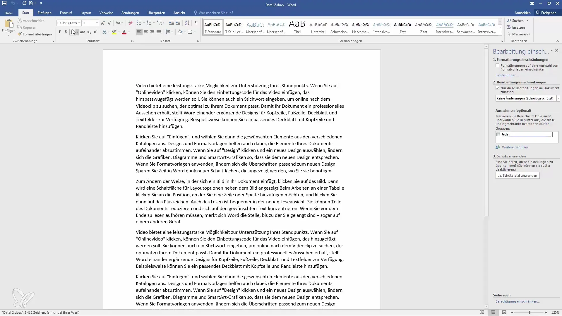 Protezione password in Word - Proteggere efficacemente i documenti