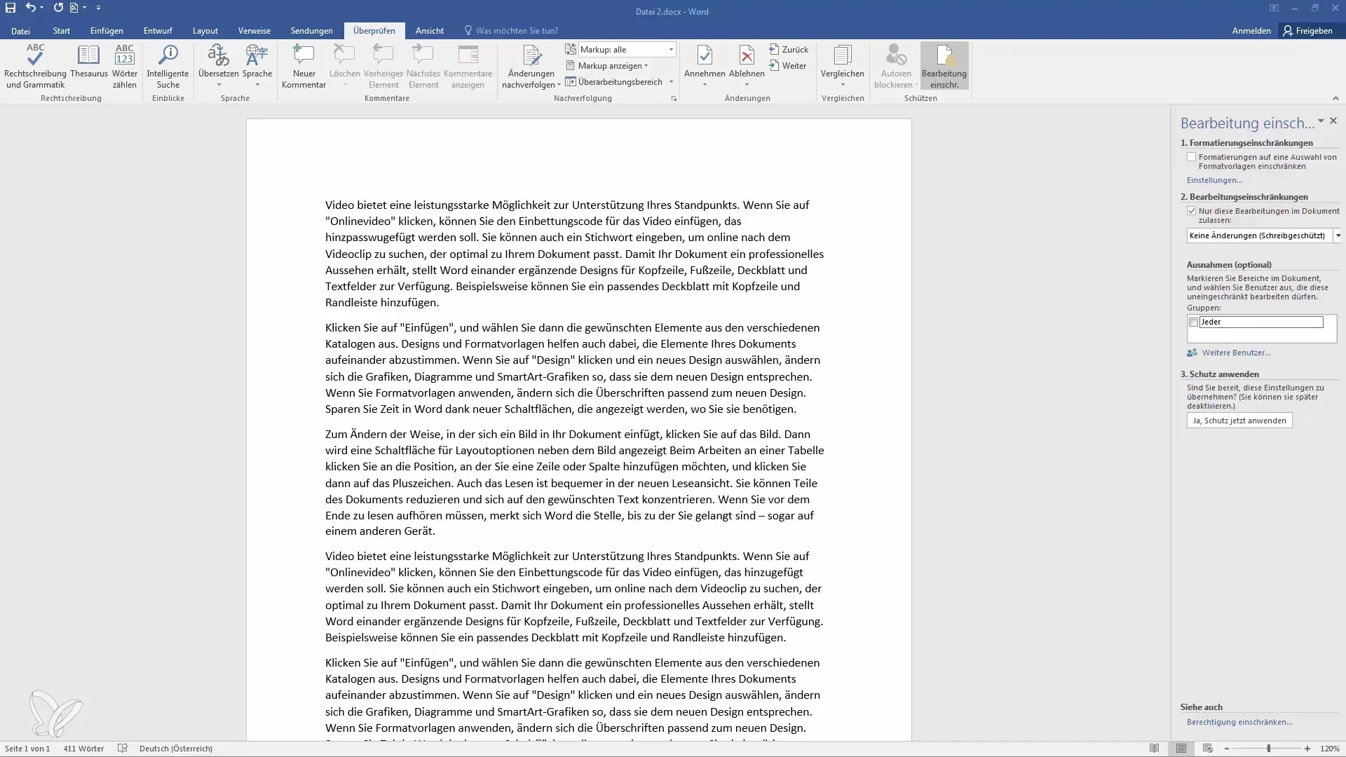 Protezione della password in Word: proteggere efficacemente i documenti