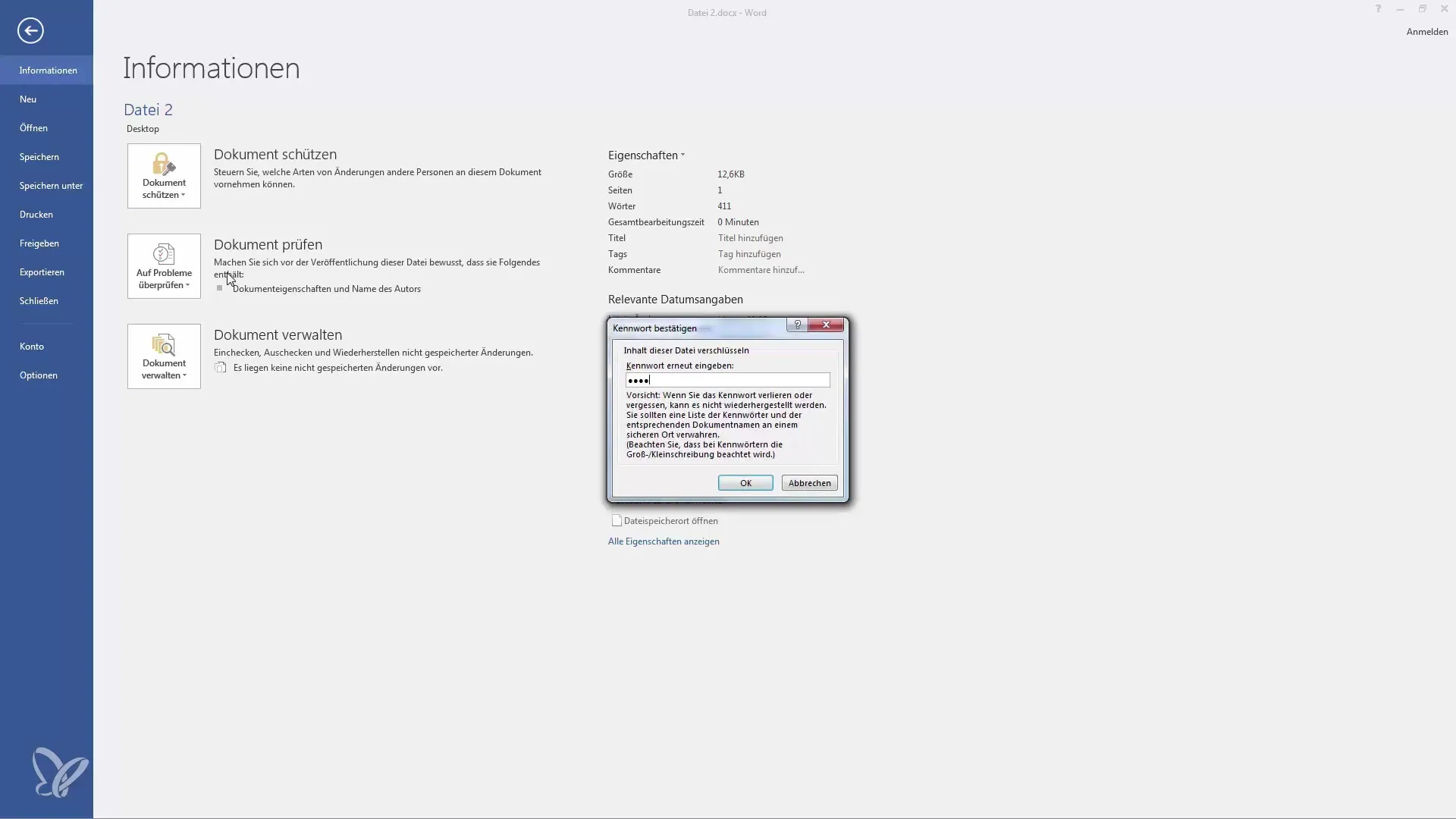 Protezione della password in Word: proteggere efficacemente i documenti