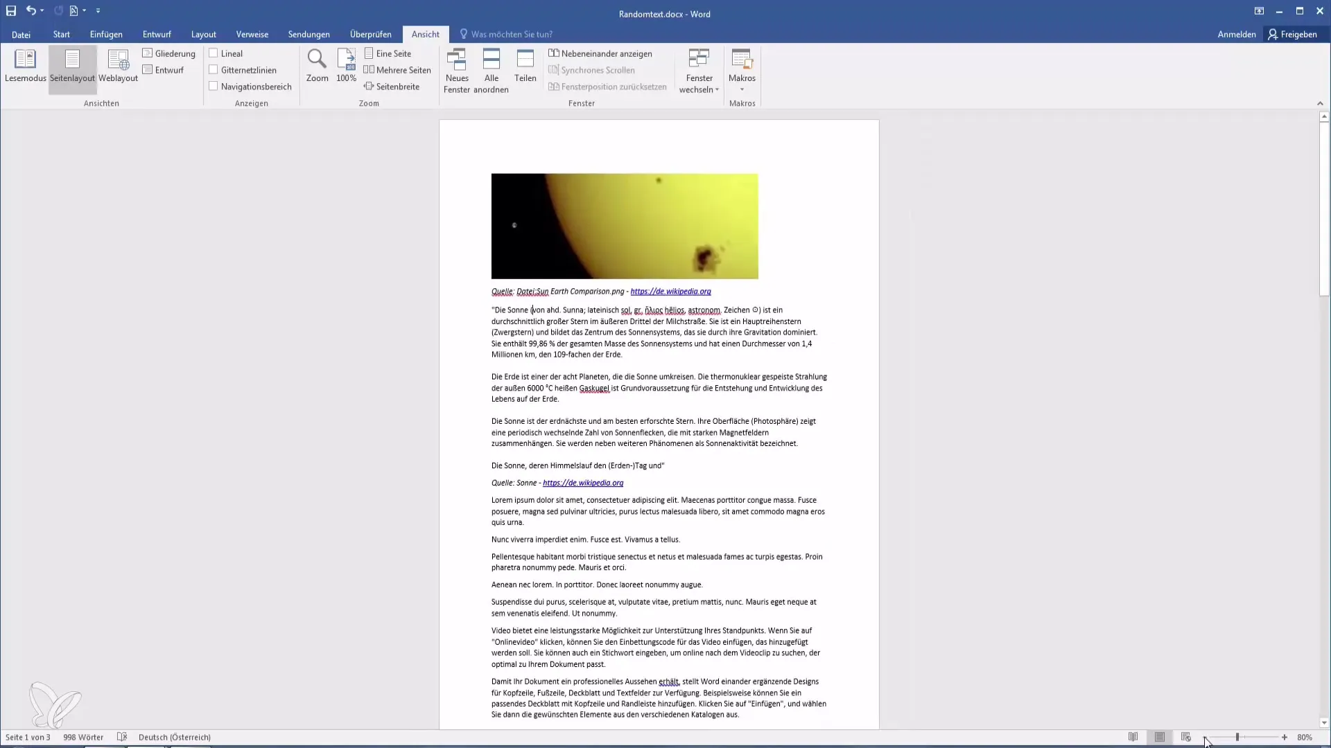 Ajustarea vizualizării la zoom în Word este ușoară