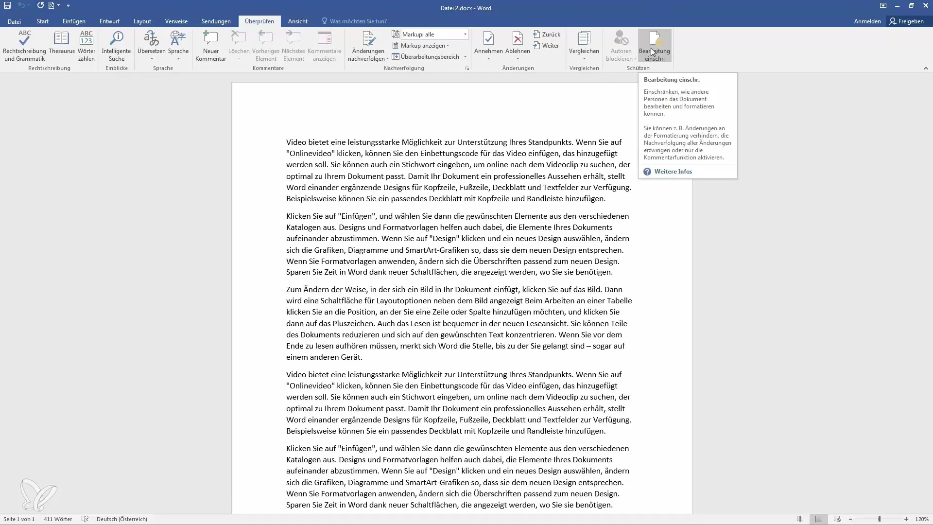 Pelajari cara melindungi dokumen di Word Pelajari cara melindungi dokumen di Word