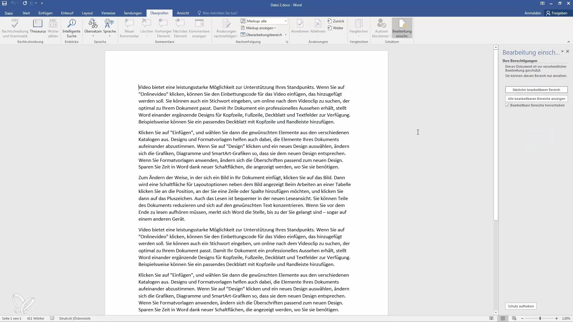 Pelajari cara melindungi dokumen di Word Pelajari cara melindungi dokumen di Word