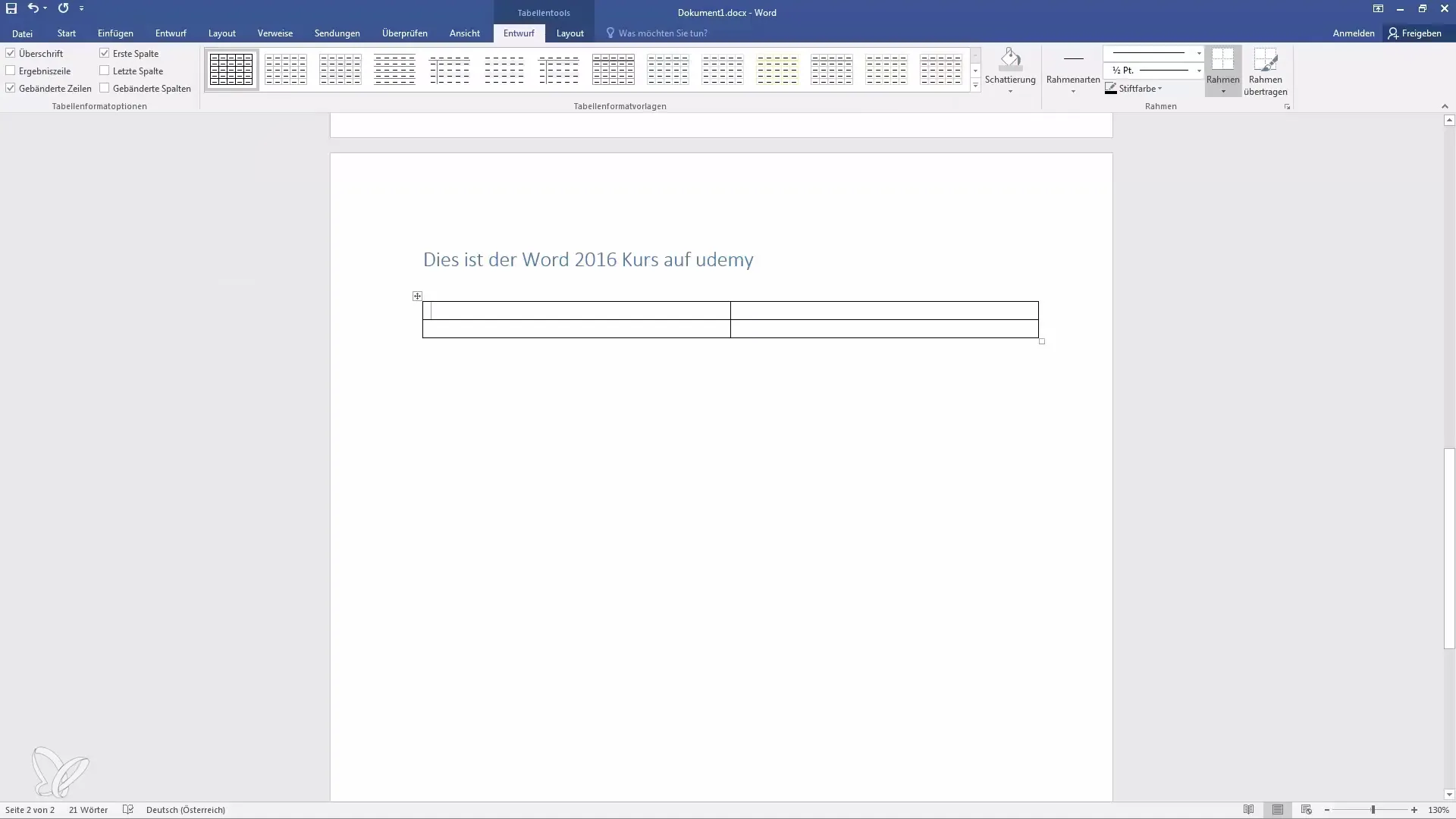Word-Tabellen effizient gestalten – Deine Schritt-für-Schritt Anleitung