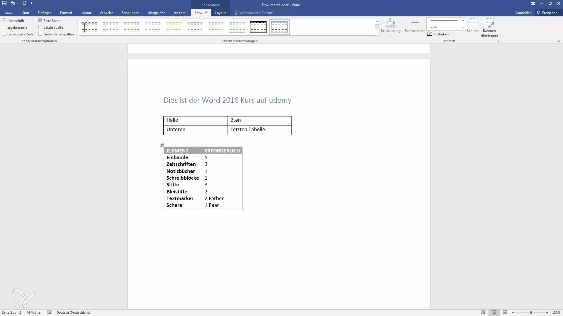 Word-Tabellen effizient gestalten – Deine Schritt-für-Schritt Anleitung