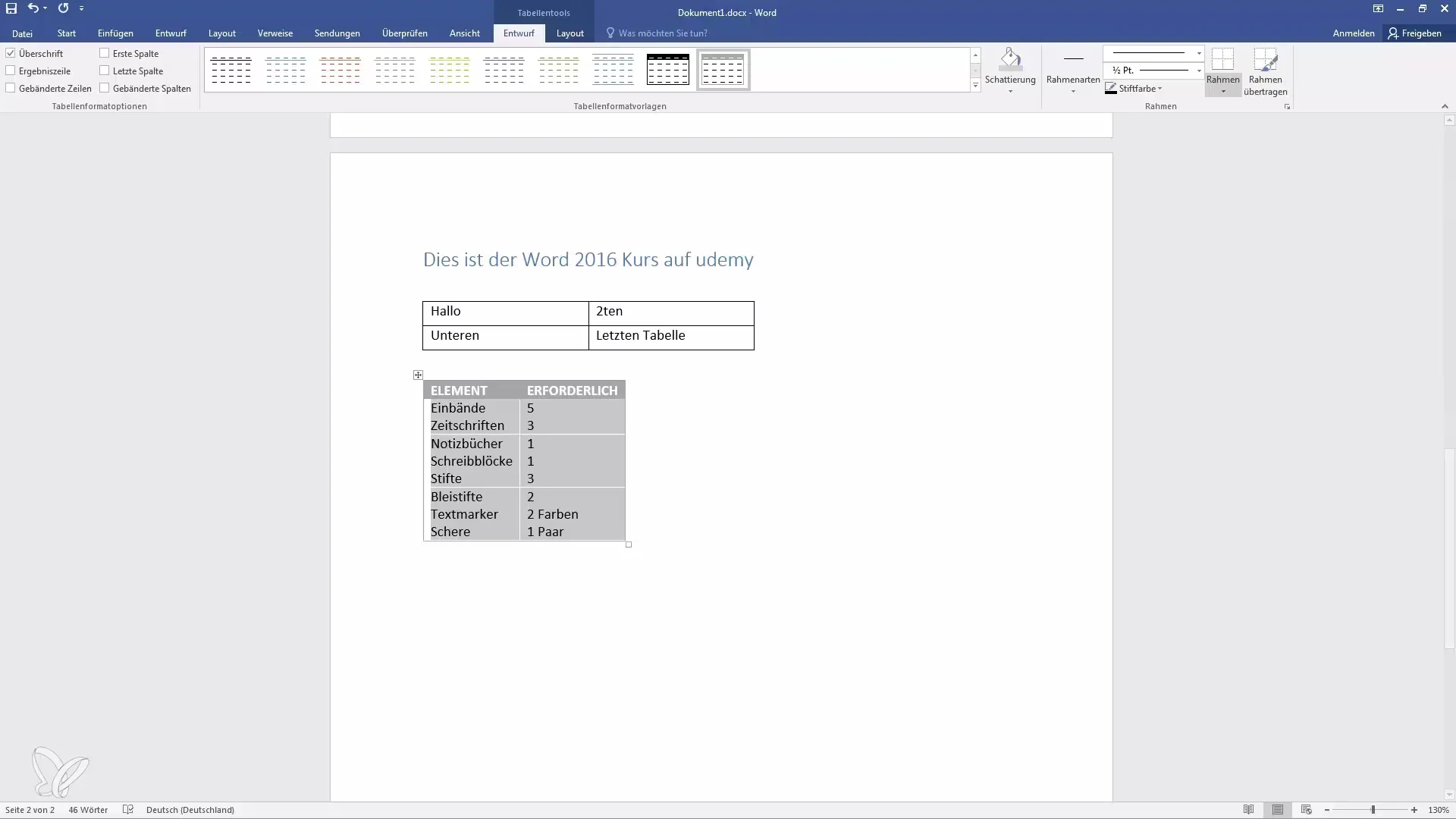 Word-Tabellen effizient gestalten – Deine Schritt-für-Schritt Anleitung