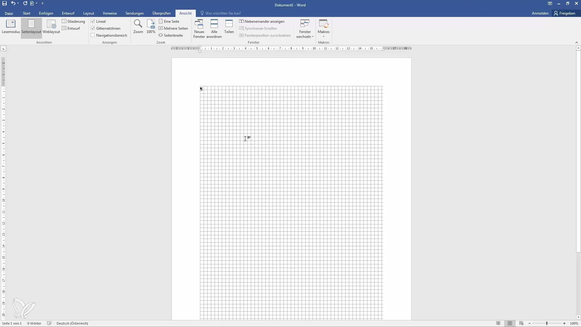 Effektive Nutzung von Linealen und Gitternetzlinien in Word