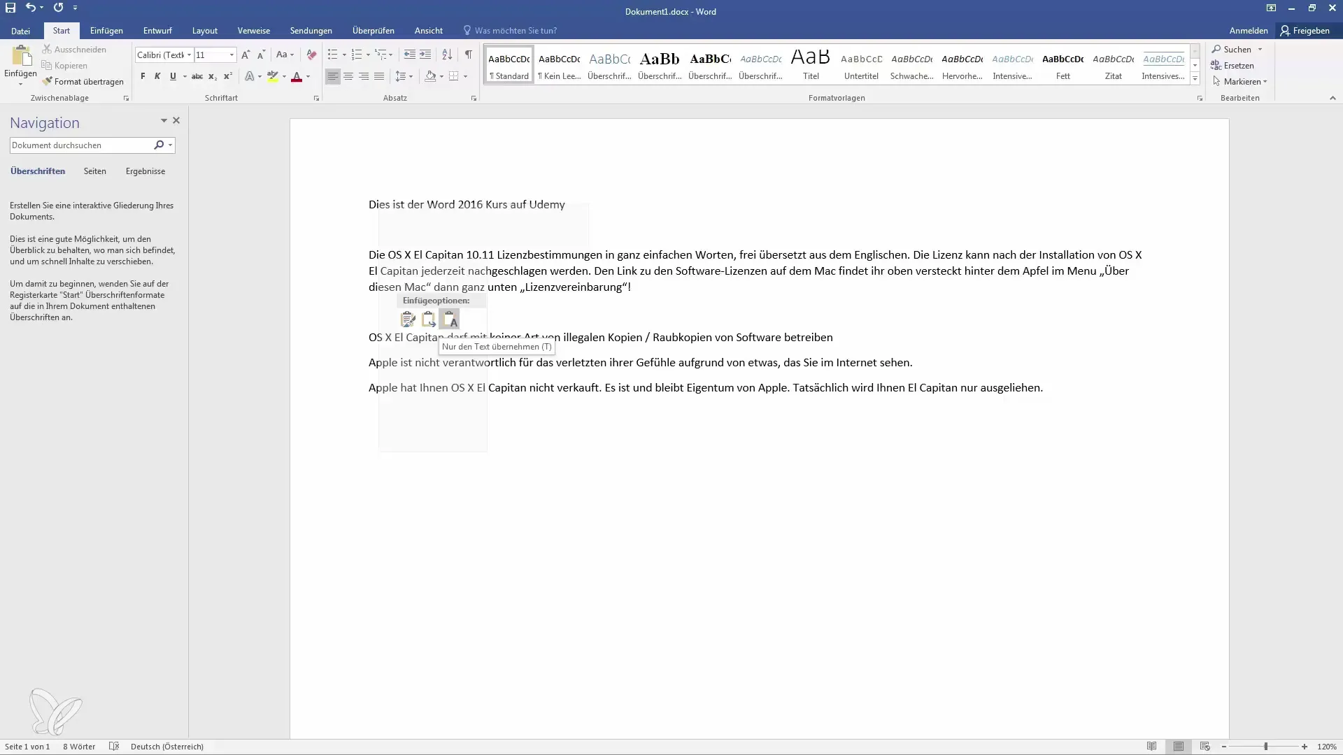 Effektive Nutzung der Zwischenablage in Word