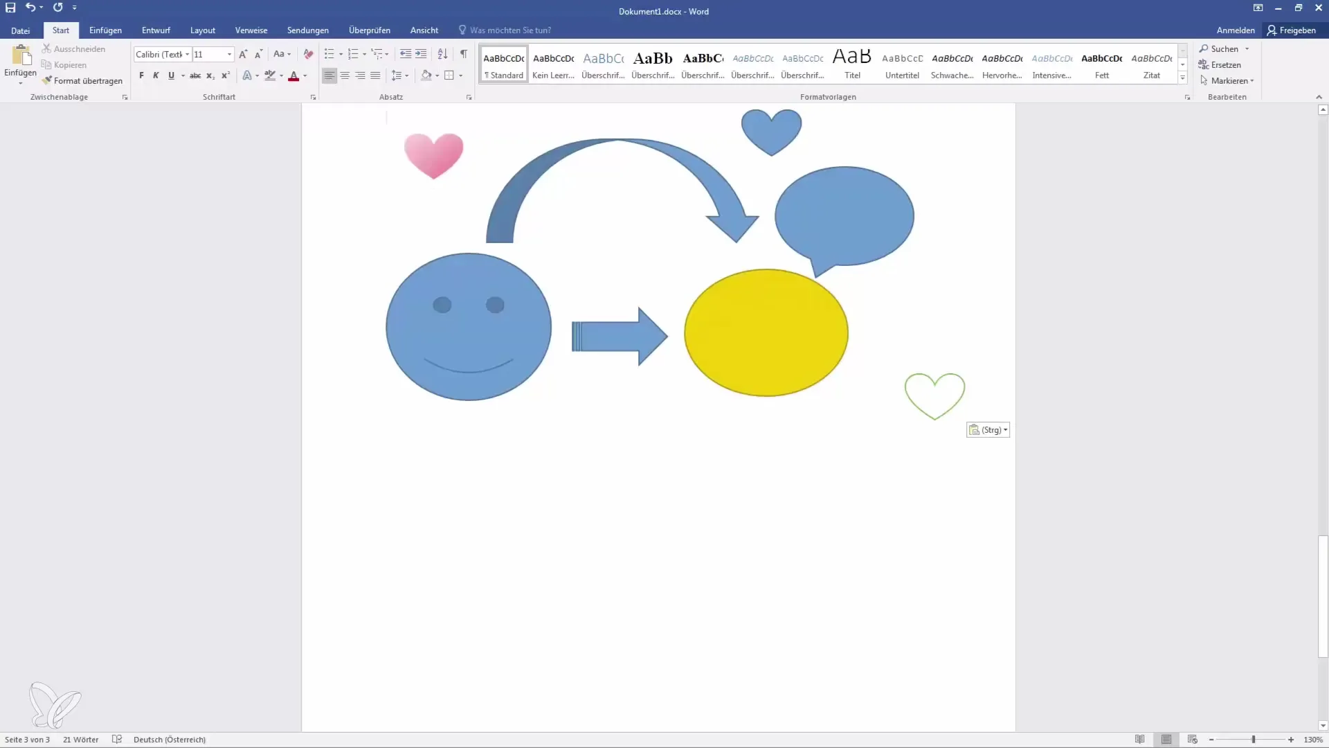 Usar las formas de manera eficiente en Word