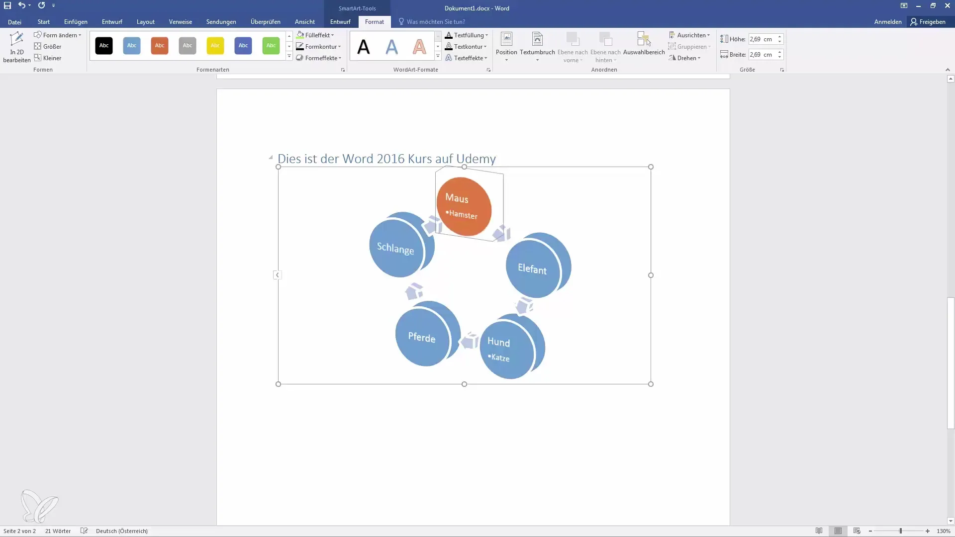 SmartArt en Word - Diseñar gráficos para información