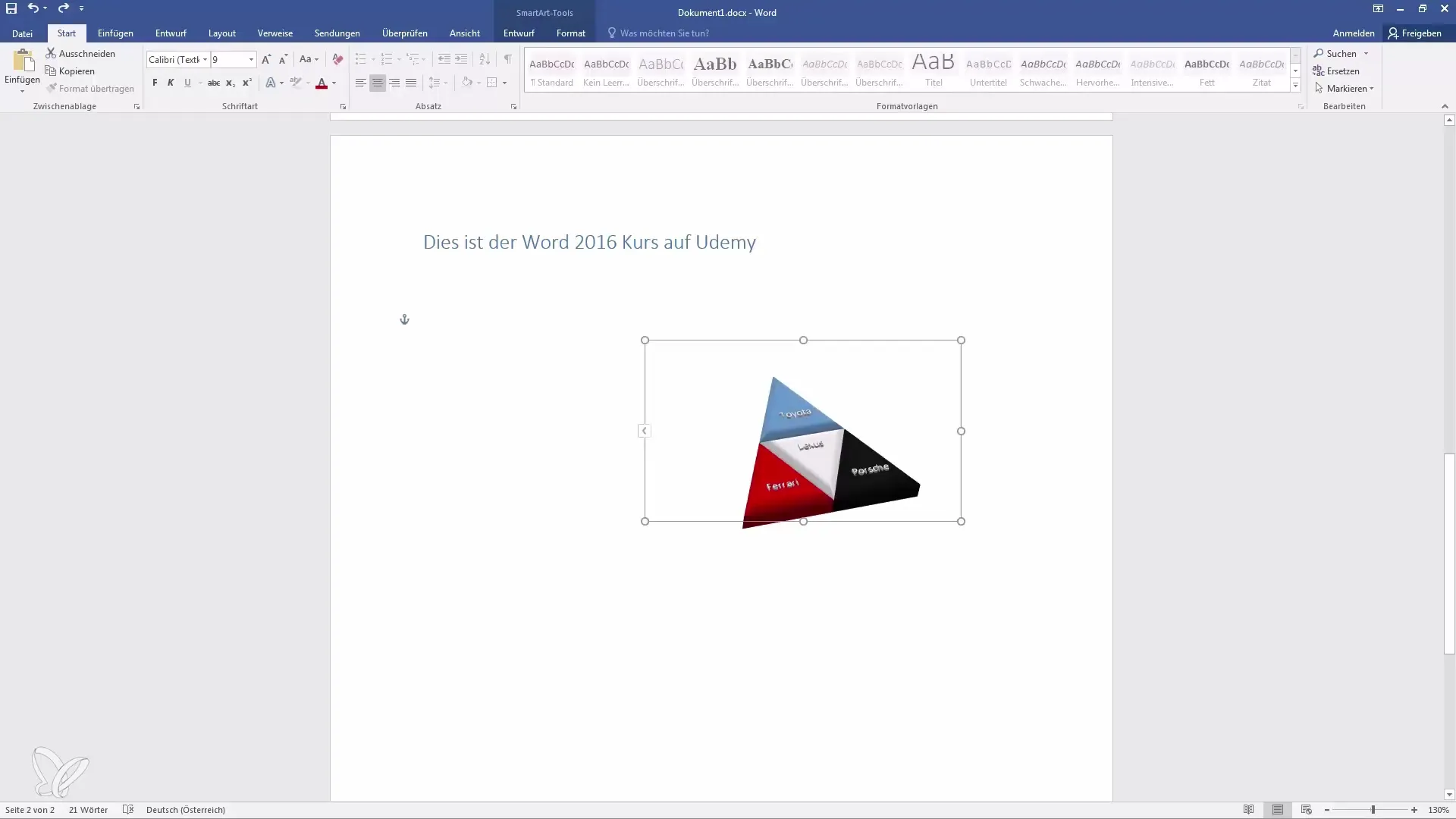 SmartArt en Word - diseñando gráficos para información