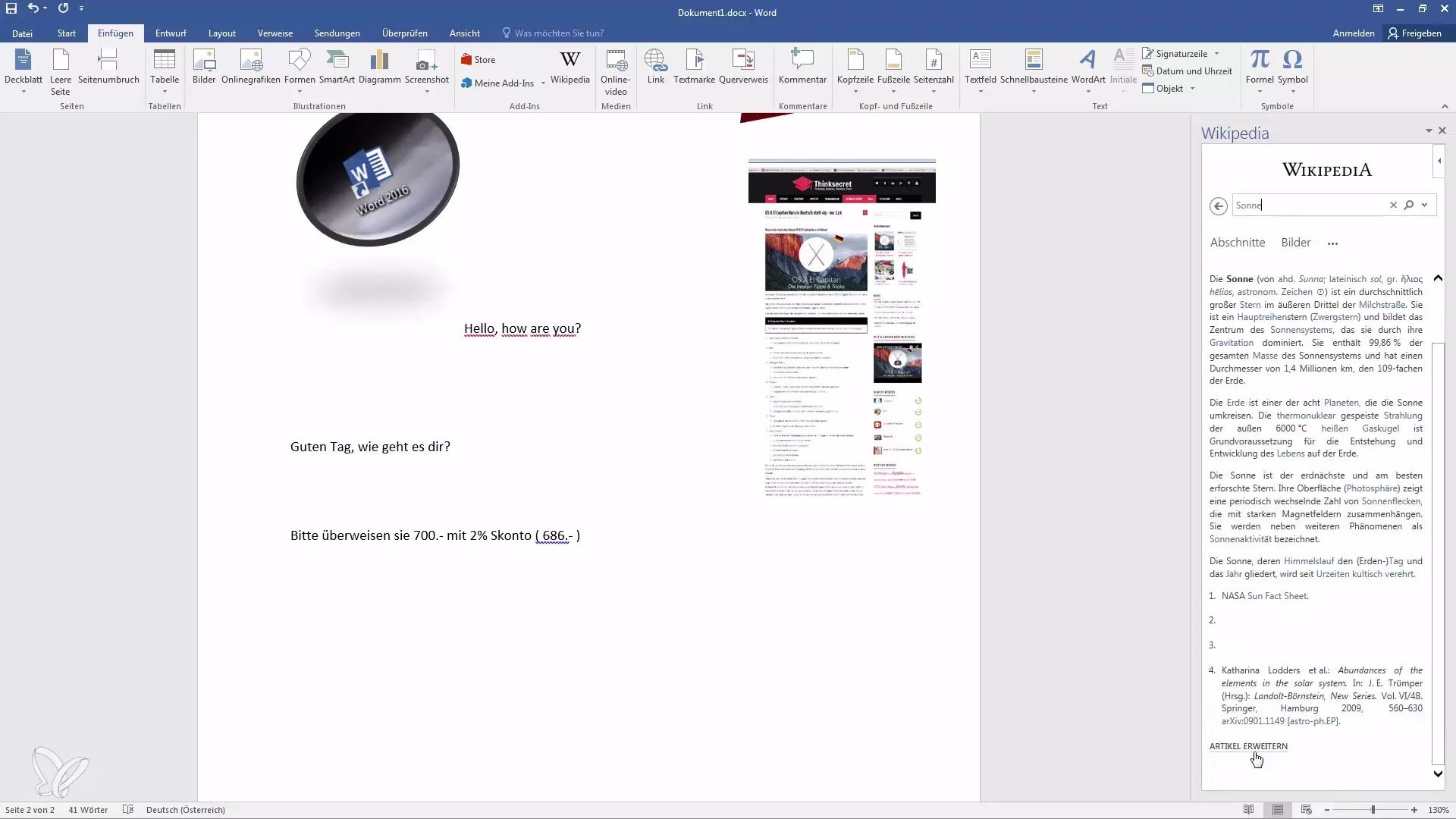 Word Add-Ins: Pemanfaatan Efisien Wikipedia dan Terjemahan
