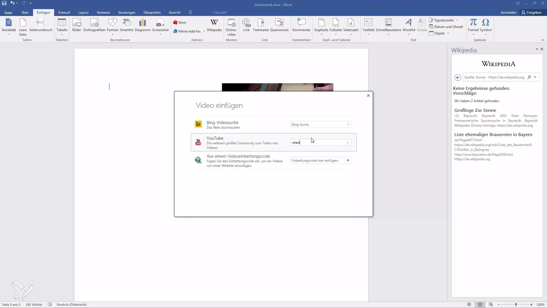 Efficiently integrate and play videos in Word documents