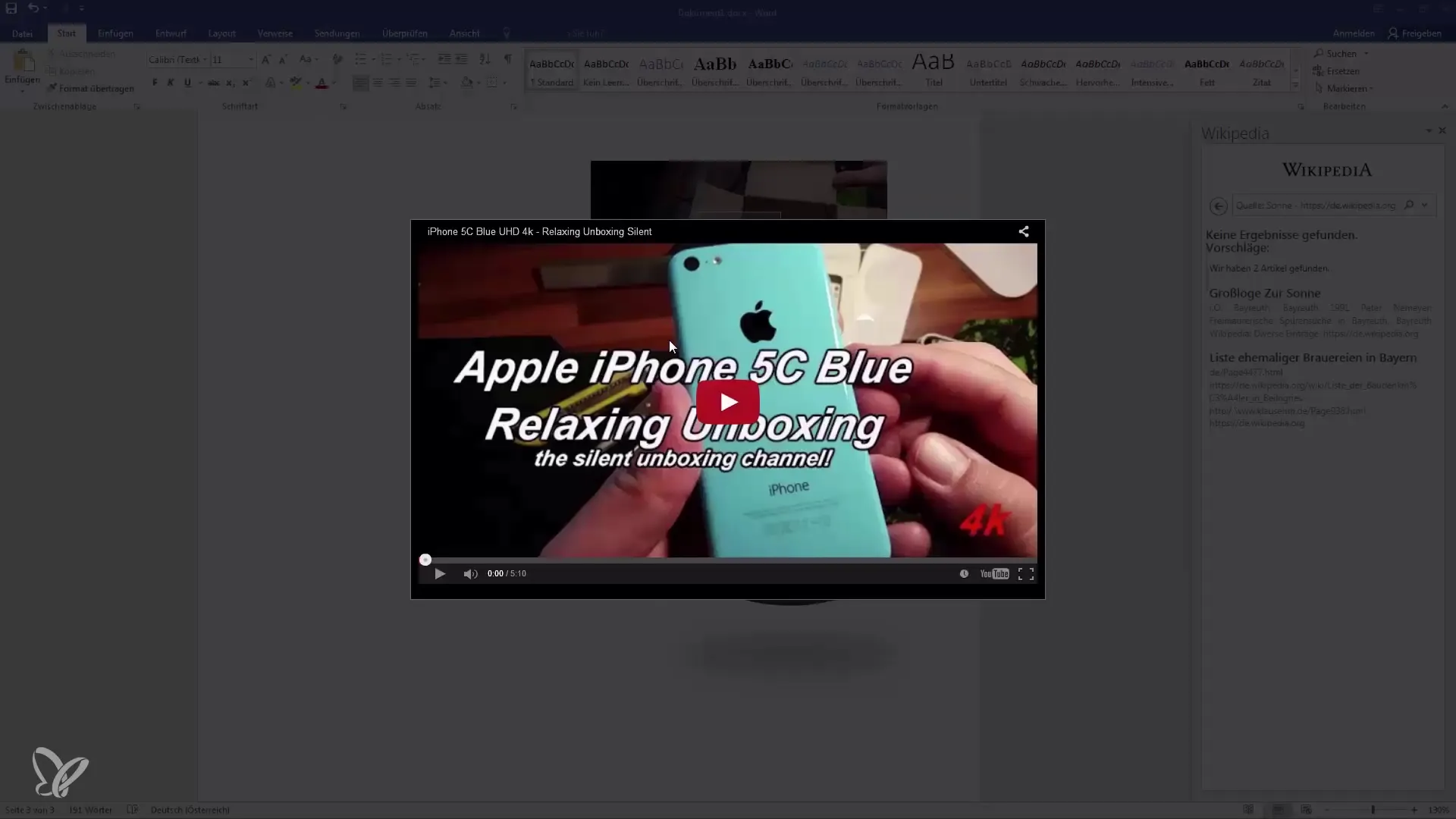 Integrate and play videos efficiently in Word documents