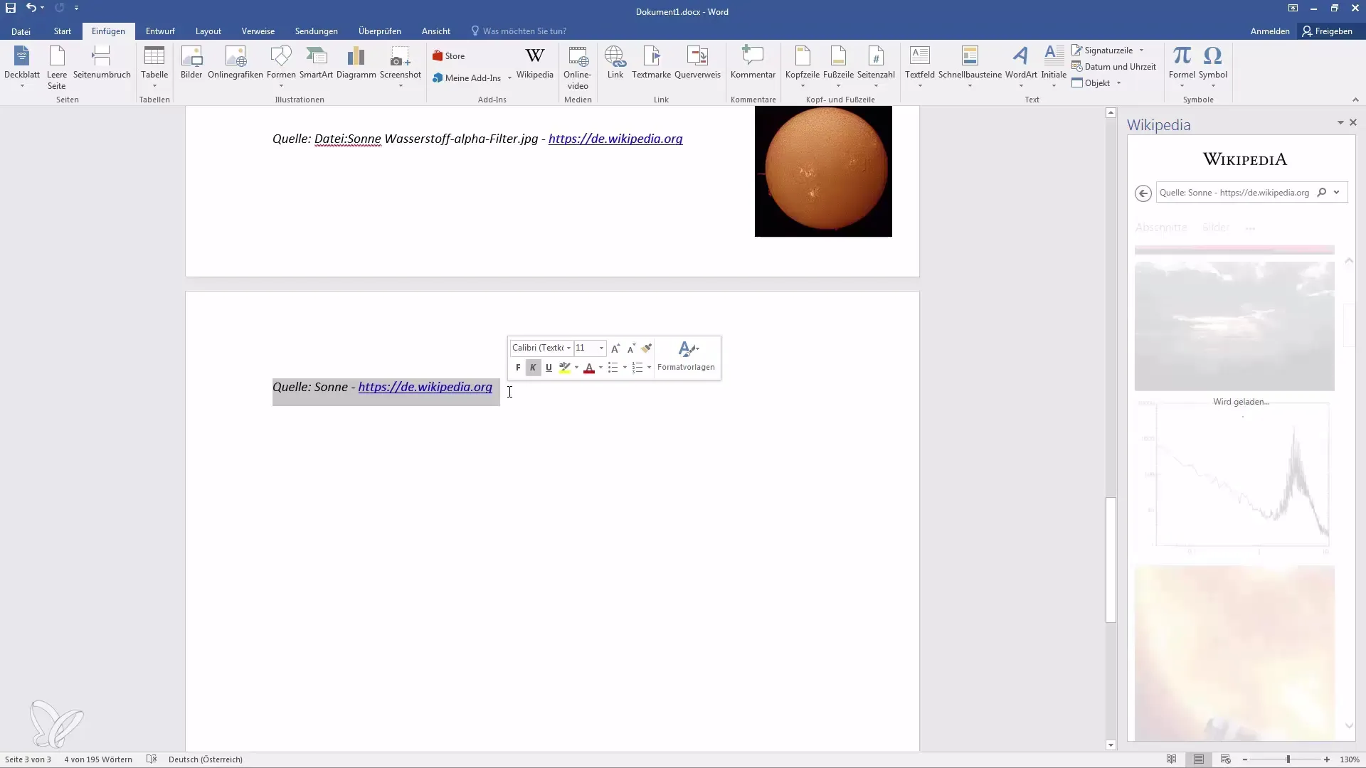Integrating and playing videos efficiently in Word documents