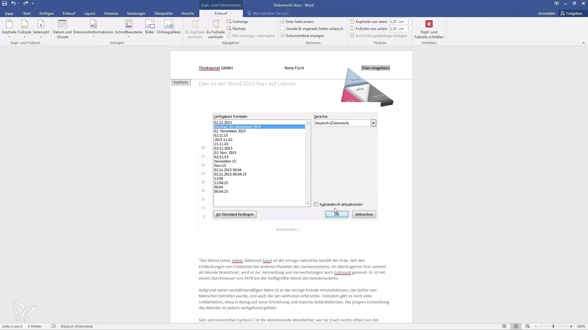 Crearea antetelor și subsolurilor eficiente în Word