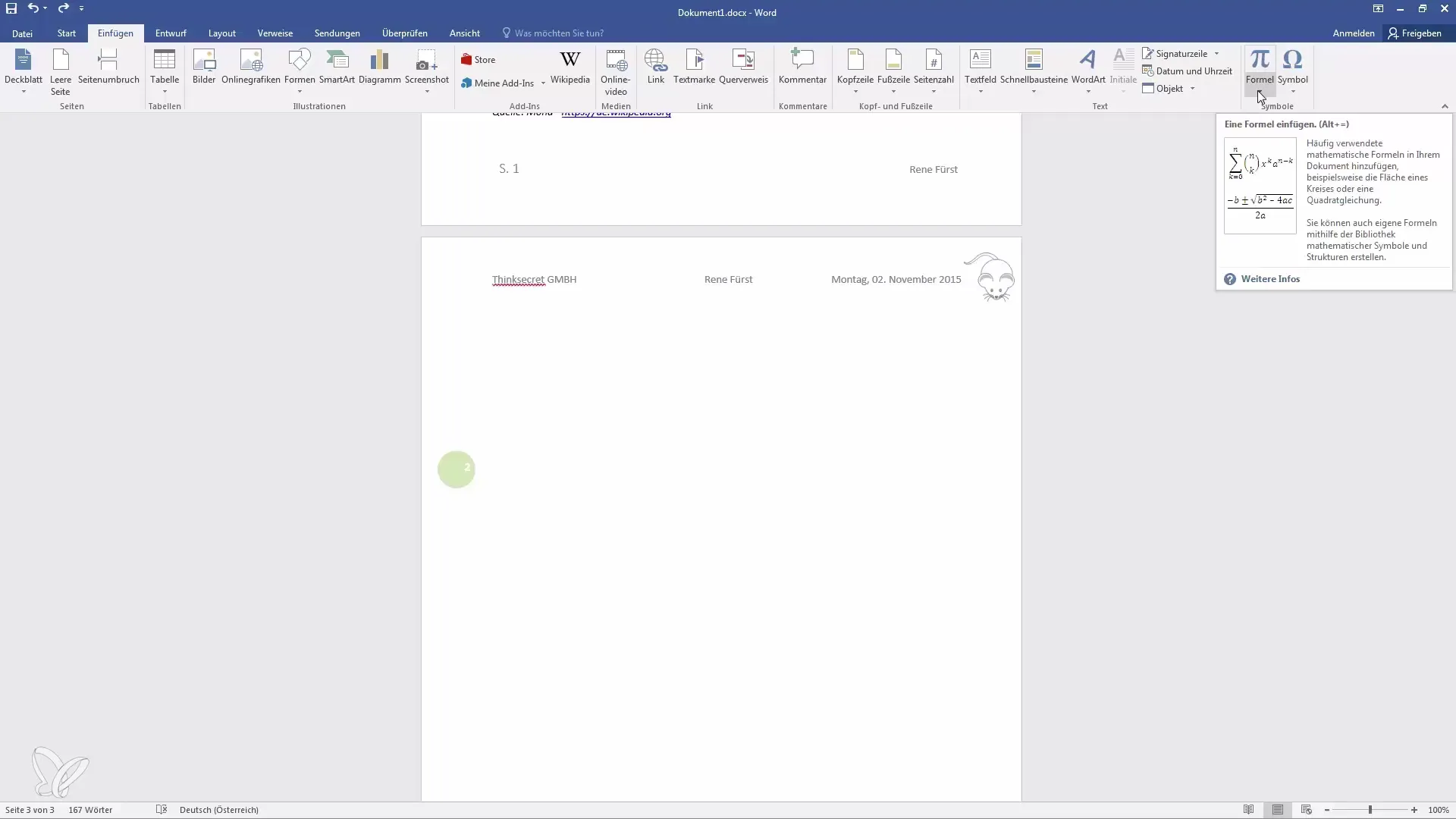 Inserire in modo efficace formule matematiche e simboli in Word