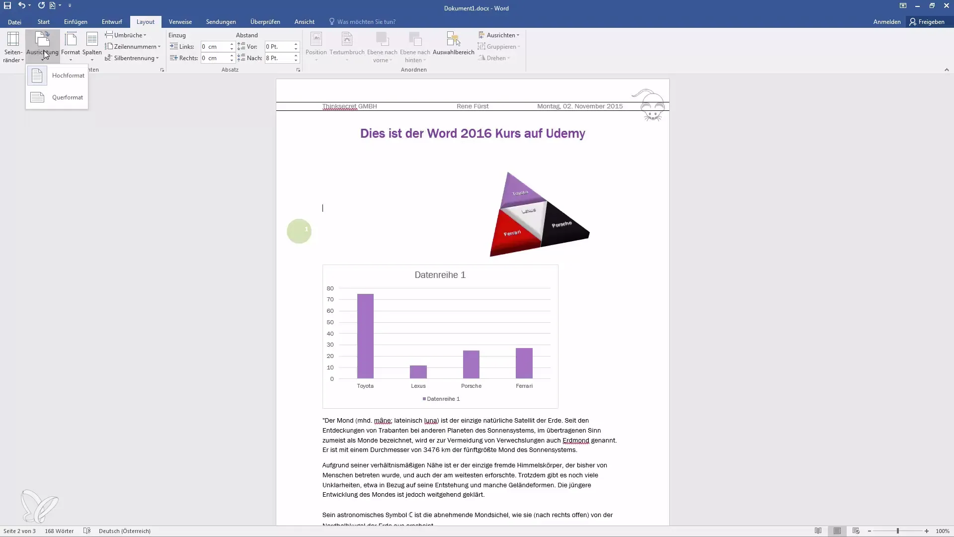 Crear documentos de Word profesionales: márgenes, orientación y columnas