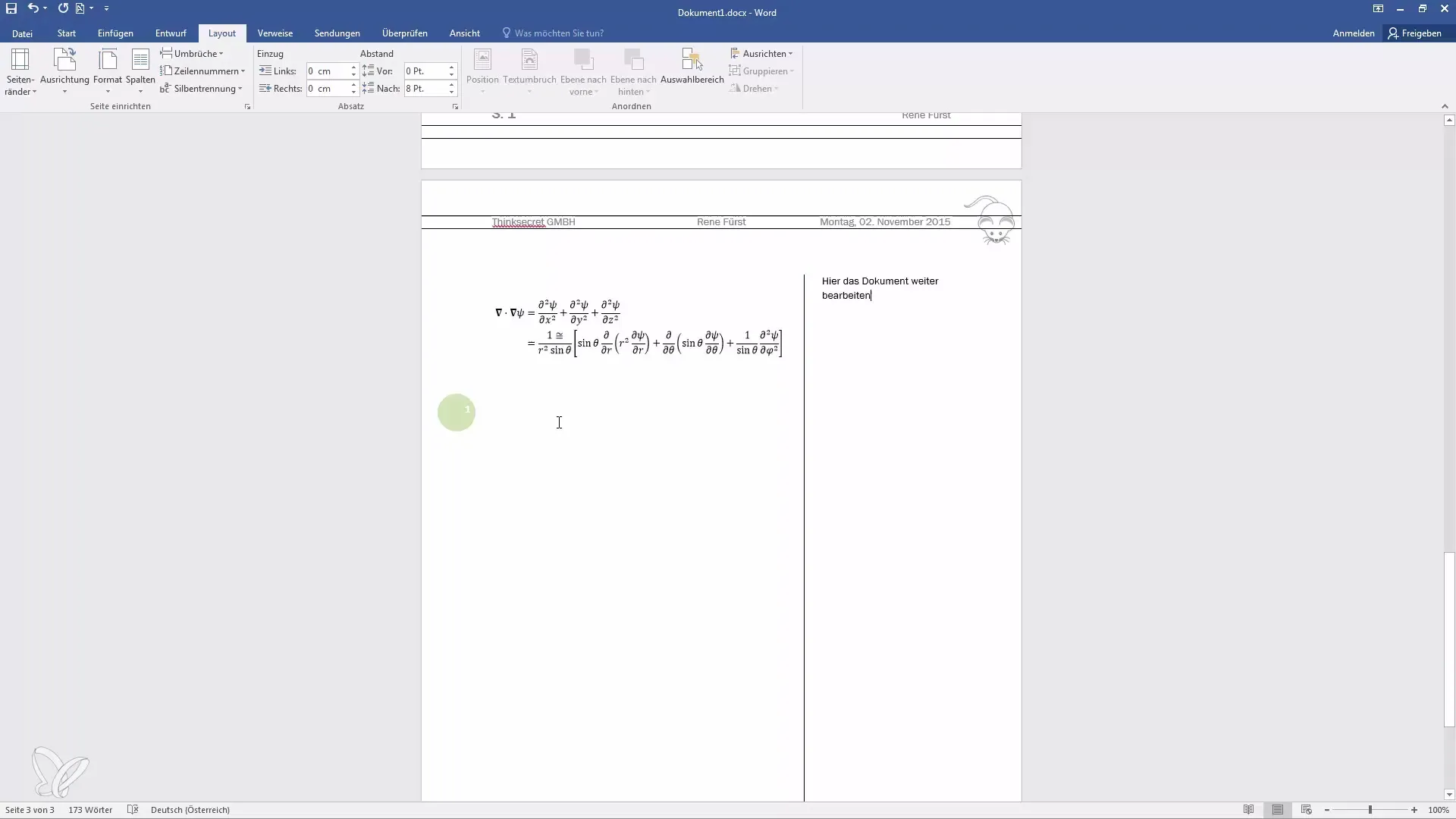 Crear documentos profesionales en Word: márgenes de página, orientación y columnas