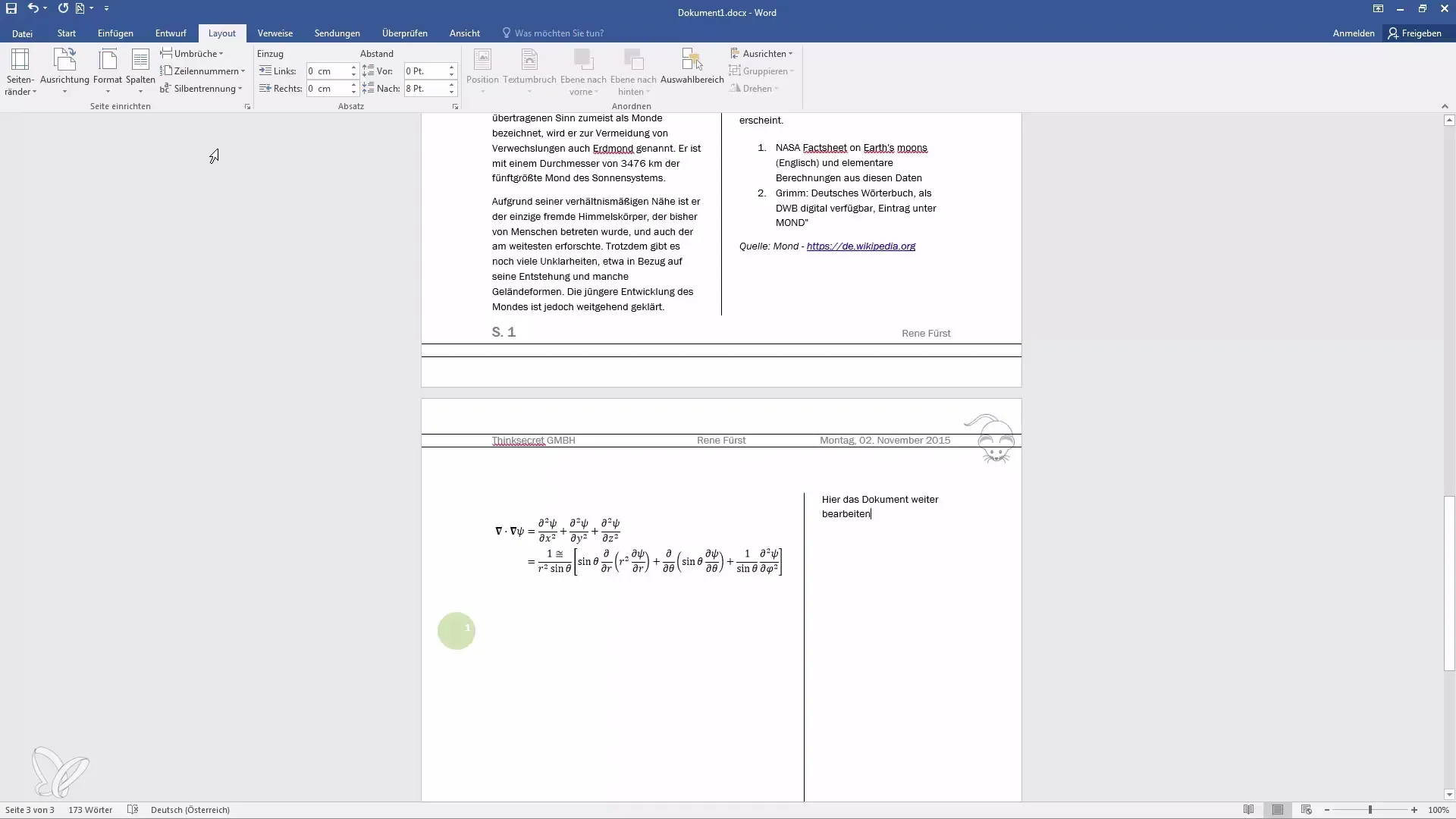 Crear documentos de Word profesionales - Márgenes de página, orientación y columnas