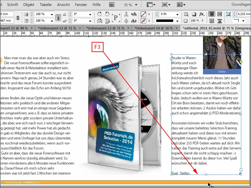 Tipps &amp; Tricks zu Adobe InDesign: Textrahmen-Höhe an letzte Textzeile anpassen
