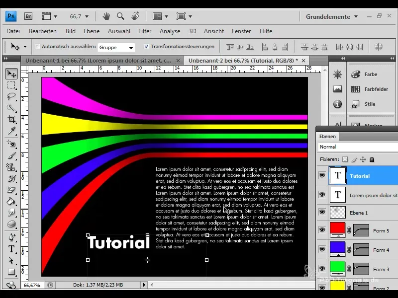 Impressive stripe effects for stunning flyers