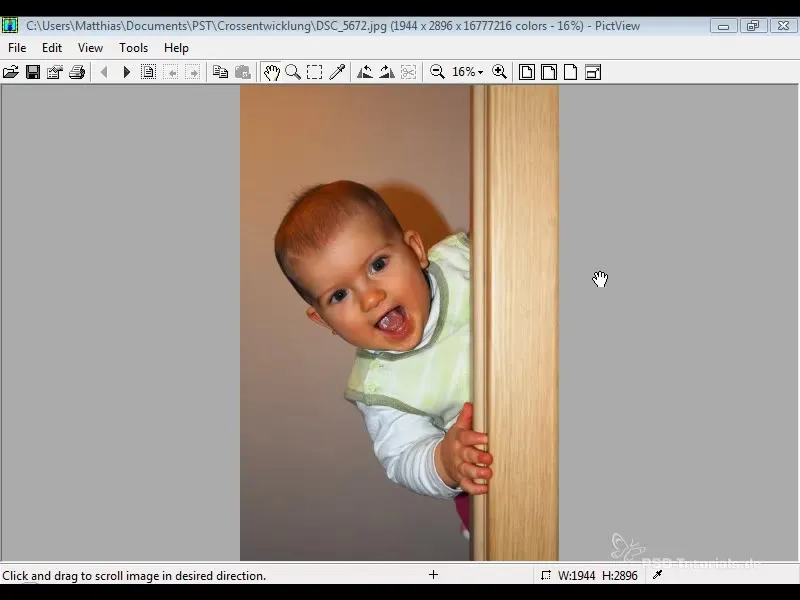 Implementere digital kryssutvikling i Photoshop