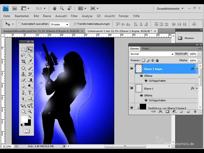 Bad Girl Silhouette: Lag imponerende skyggesilhuetter