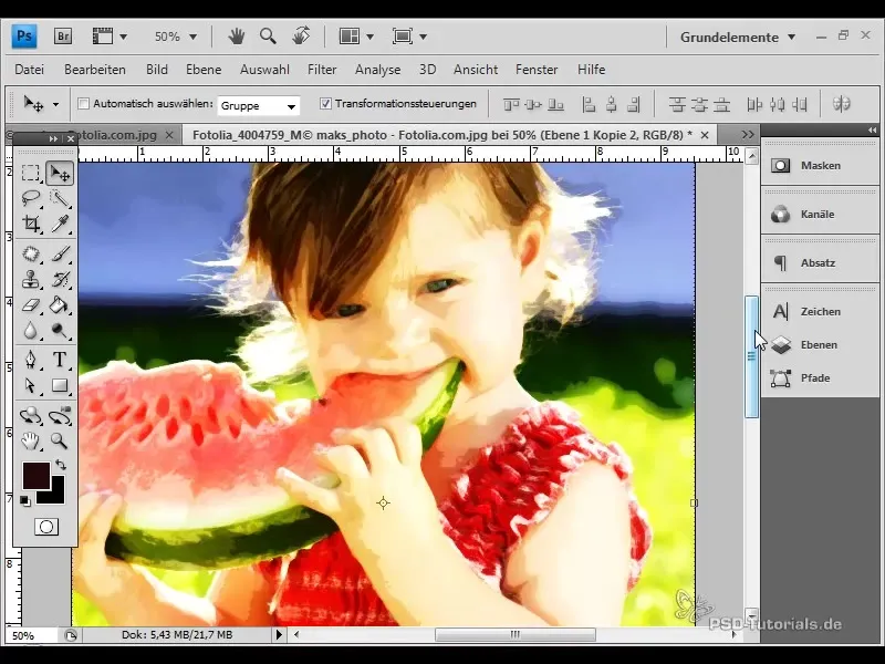 Lag en vannfargeeffekt i Photoshop selv