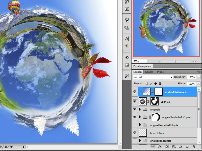 Kunstverket Planet 4 Seasons - Fire årstider