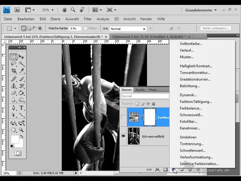 Fargelysning av svart-hvitt-bilder i Photoshop
