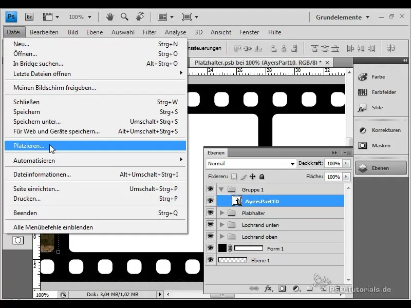 Lag filmstrimler med speiling og rask utveksling