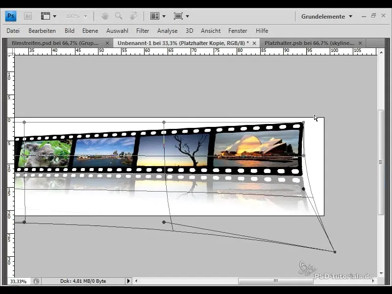Lage filmstrimler med speiling og rask utveksling